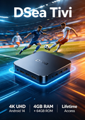 DSEA TIVI D6 PLUS 2026 | 4GB RAM + 64GB ROM Android 14 Smart TV Box